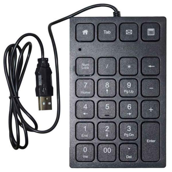 Miniatura Teclado Numérico K-Mex Usb Kp-2403 Preto