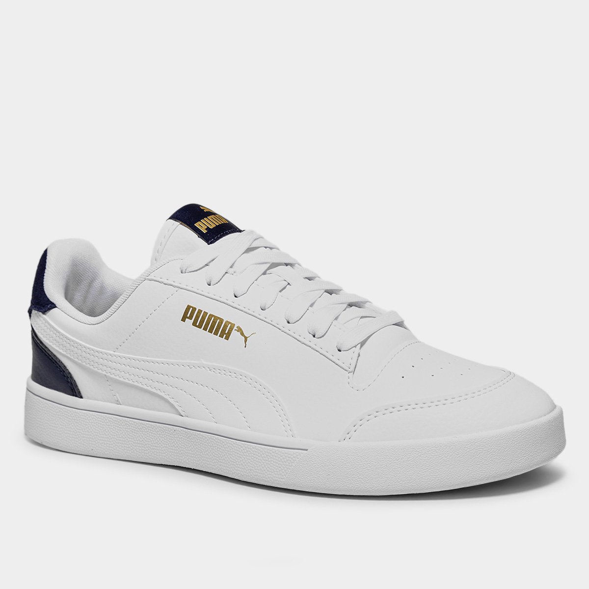 Miniatura Tênis Puma Shuffle Branco+Marinho - 35
