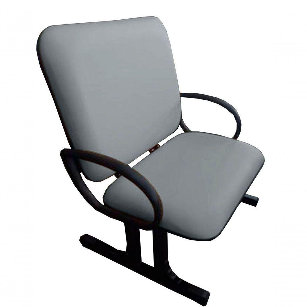 02 Cadeiras Para Escritório Para Obesos Até 250kg Cinza