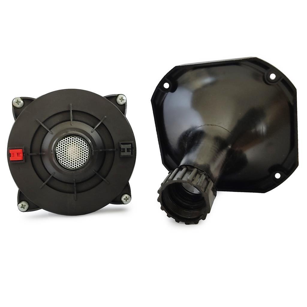 Kit 2 Driver Corneta Curta 2 Super Tweeter Tuiter 100W Hiken