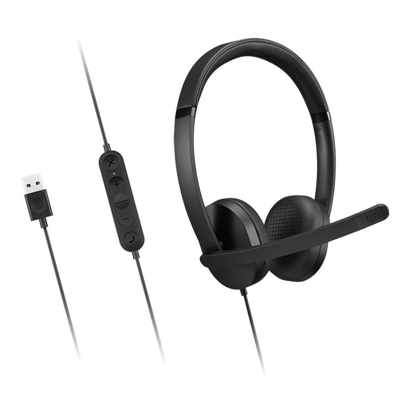 Fone de Ouvido Lenovo Headset Estéreo com Fio USB-A Gen 2 - 4XD1P83425