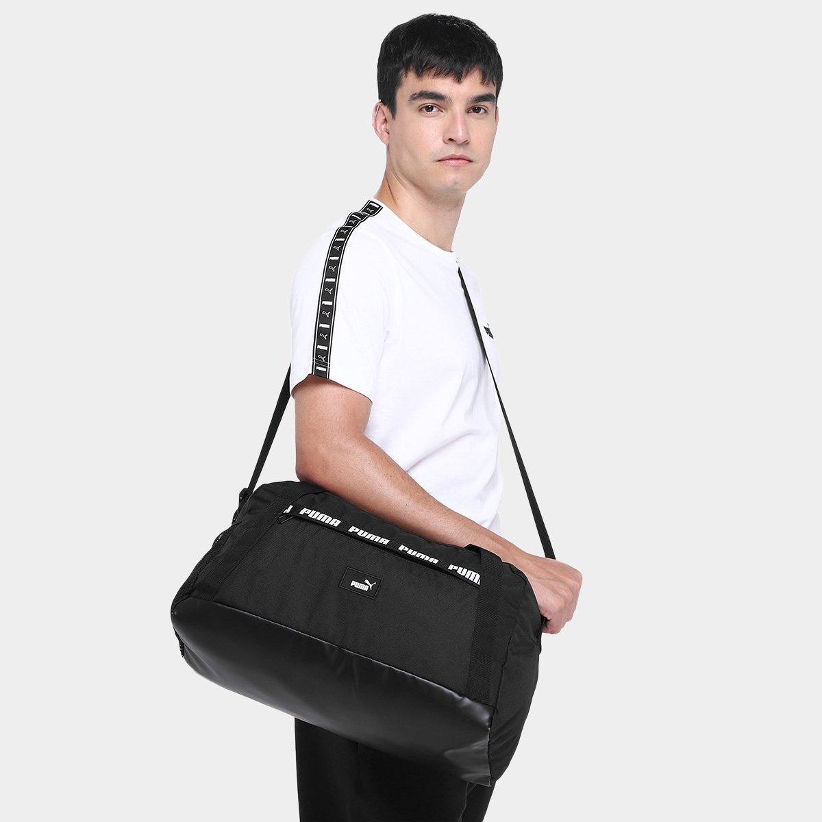 Miniatura Bolsa Puma Phase Tape Small Sports Preto
