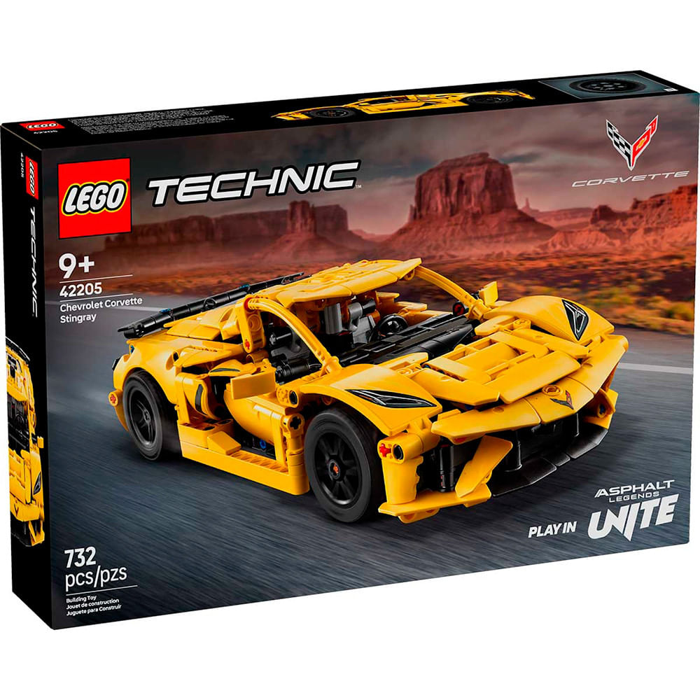 LEGO Technic Chevrolet Corvette Stingray 732 Peças 42205