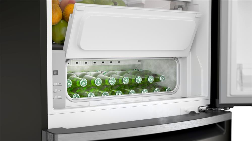 Geladeira Brastemp Frost Free Inverse A+++ 461 litros cor Black Inox com tecnologia Inverter e Freeze Control Advanced - BRE59FE 110V
