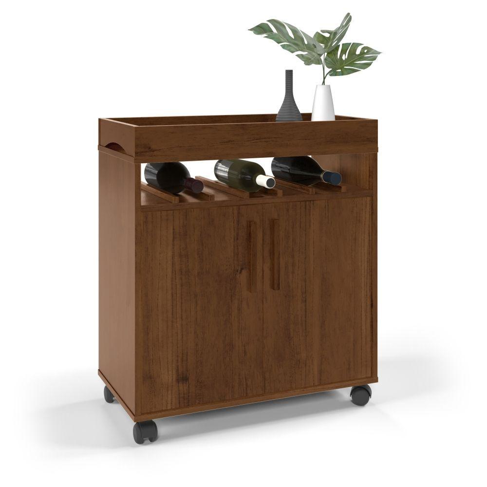 Miniatura Bancada Bar Renens Canela Com 2 Portas