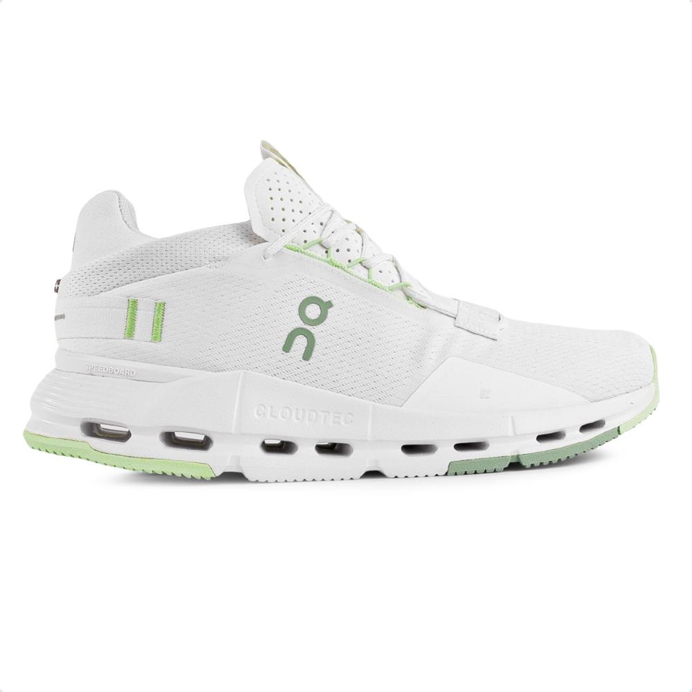 Miniatura Tenis On Running Cloudnova 2 Masculino Branco / Verde - 38