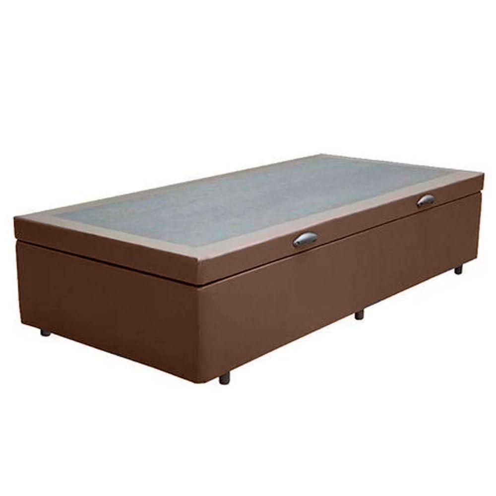 Miniatura Cama Box Baú Solteiro Sintético Sereneprime Marrom 88x188x44