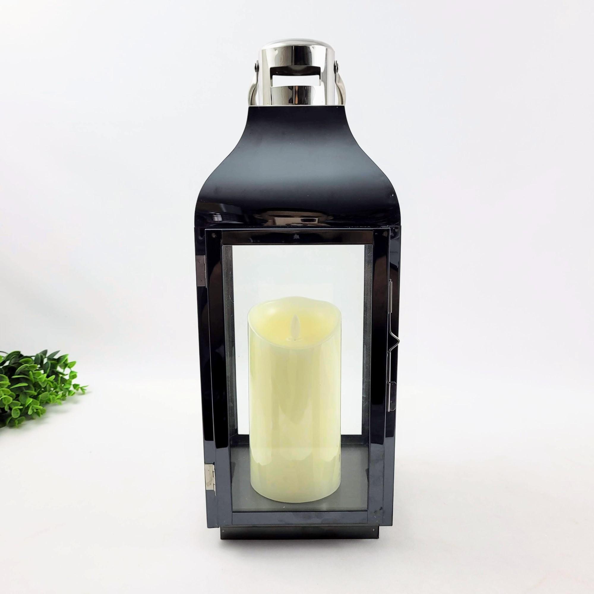 Lanterna Decorativa Marroquina Fumê Grafite P