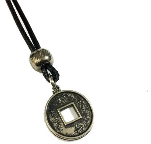 Miniatura Colar Moeda Japonesa Da Fortuna Regulável