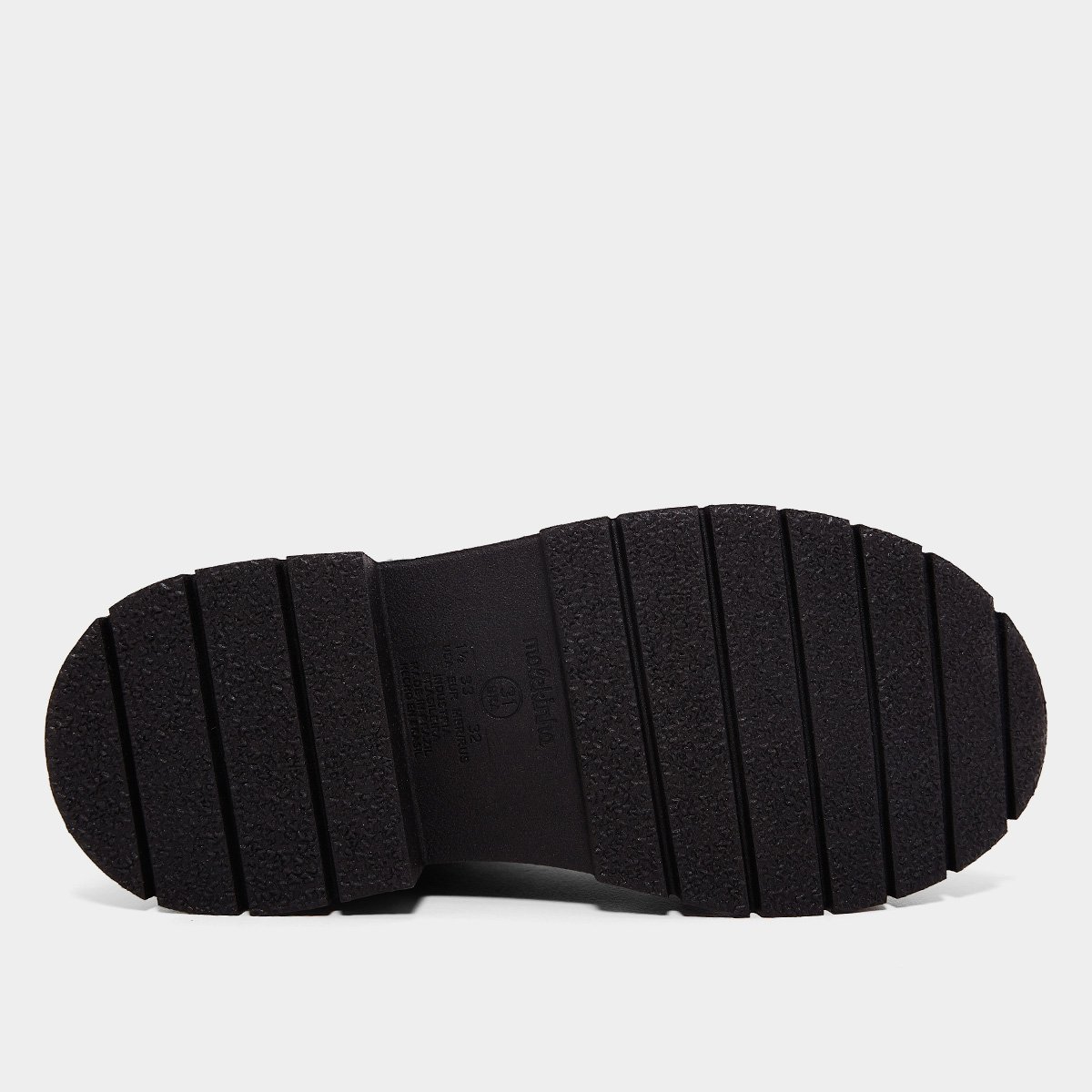 Miniatura Bota Coturno Infantil Molekinha Tratorada Menina Preto - 30