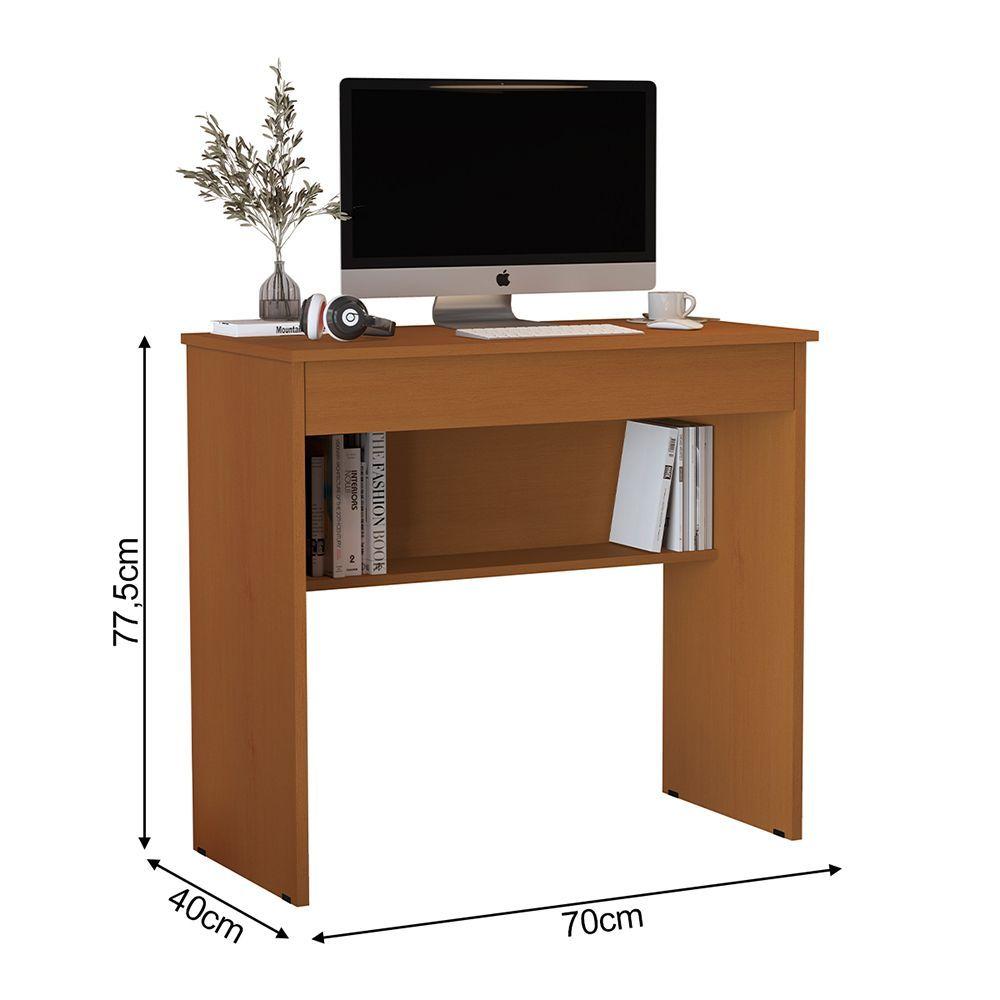 Miniatura Mesa Escrivaninha Estudo Computador Notebook Vitória 2.0 Freijo