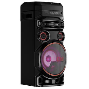 Miniatura Torre de Som Acústica LG XBOOM RNC7 com Multi Bluetooth, Karaokê, Entrada de Microfone e Guitarra