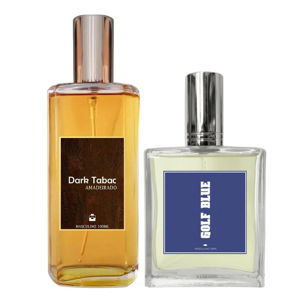 Miniatura Kit Perfume Masculino Dark Tabac 100Ml + Golf Blue 50Ml