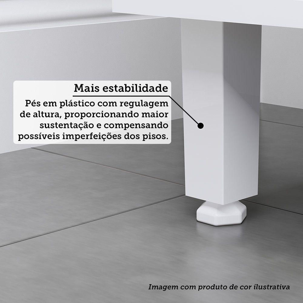Cozinha Compacta 100% Mdf 2 Pçs 120cm Duna Freijó/Cinammon