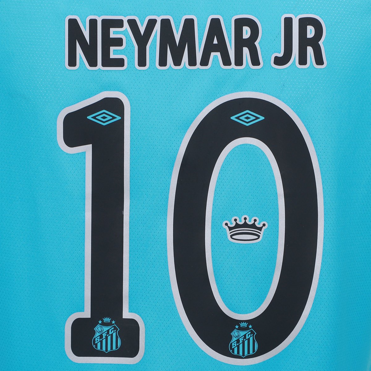 Camisa Santos 25/26 N. 10 Neymar Jr. Jogador Edição Especial Umbro Feminina Azul+Preto - EGG