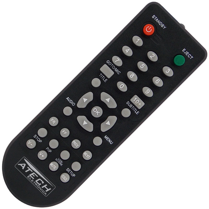 Miniatura Controle Remoto Dvd Philco Ph154 / Ph156