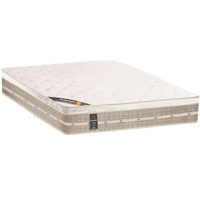 Miniatura Colchão Queen Castor Premium com Euro Pillow e Molas Tecnopedic System 30x158x198 cm - Branco/Bege