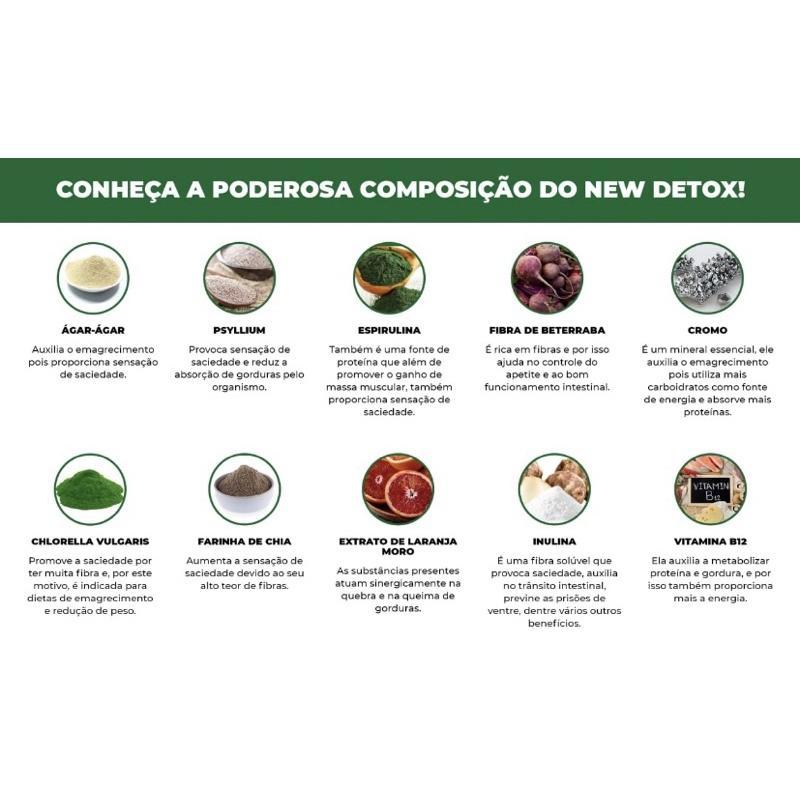 Miniatura Newdetox Kit 03 Potes 60 Cápsulas Cada 500Mg Original