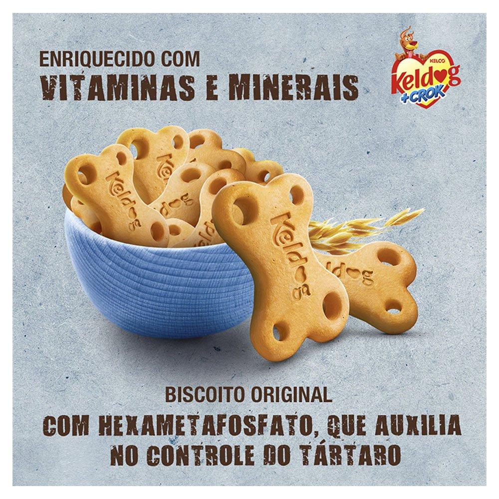 Miniatura Biscoito Keldog +Crok Original Para Cães Adultos- 900 g