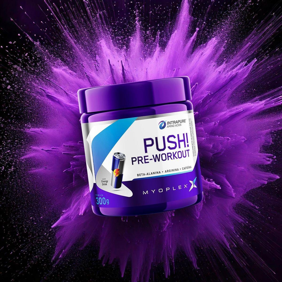 Miniatura Pre Workout Push Cafeina Beta 300G Energy Drink Myoplex
