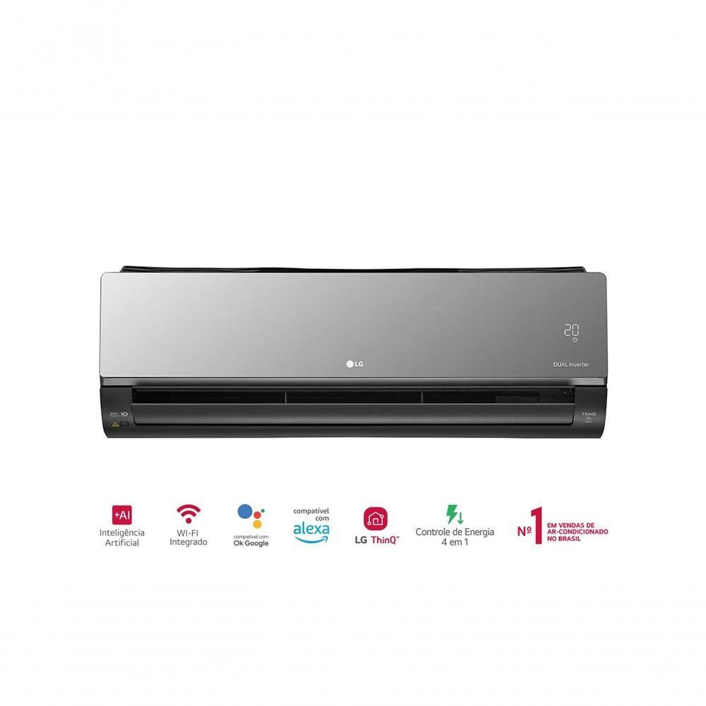 Ar Condicionado LG Dual Inverter Voice +AI Artcool UV Nano 12.000 BTUs Quente/Frio 220V