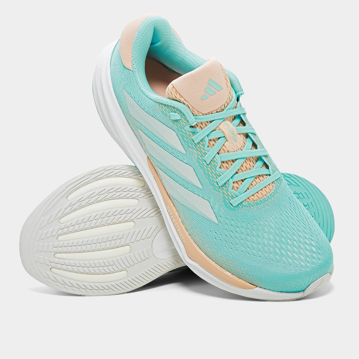 Miniatura Tênis Adidas Supernova Stride 2 Feminino Azul+Bege - 34