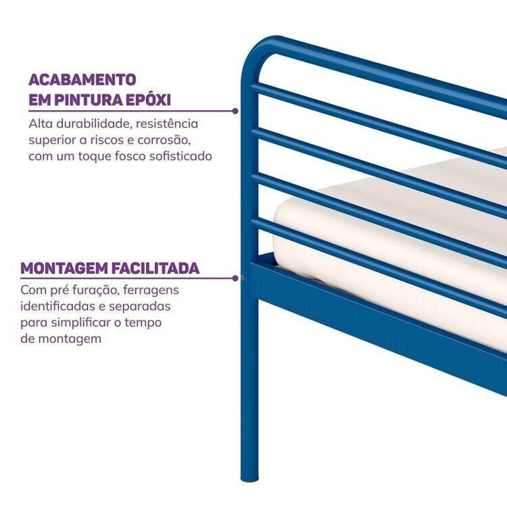Conjunto Bicama Infantil / Juvenil Teko Casatema Azul /Álamo