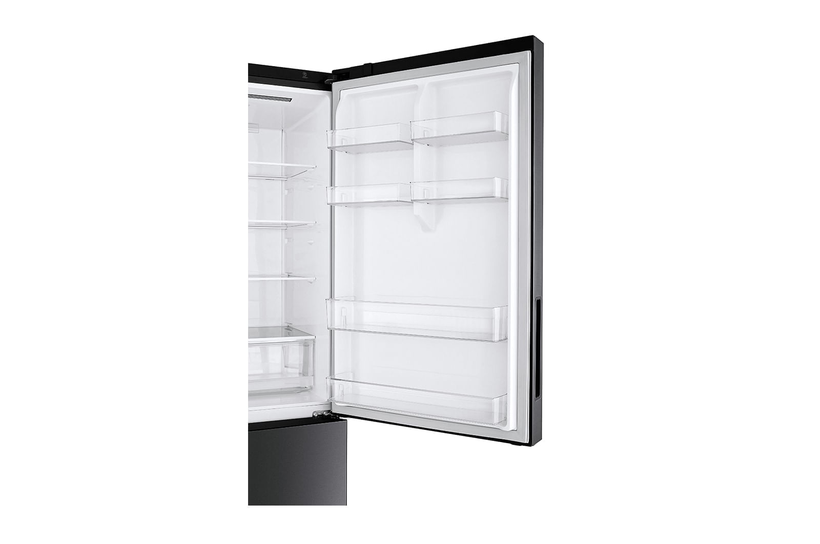 Miniatura Geladeira Smart LG Frost Free Inverter 451L Inverse Cor Black Inox (GC-B569NQL)