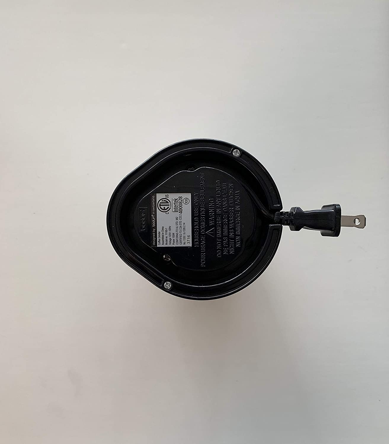 Bodum 1116057US4PL Moedor de Café e Grãos Elétrico Pr ofissional 1000g Aço Inoxidável 110V Prata