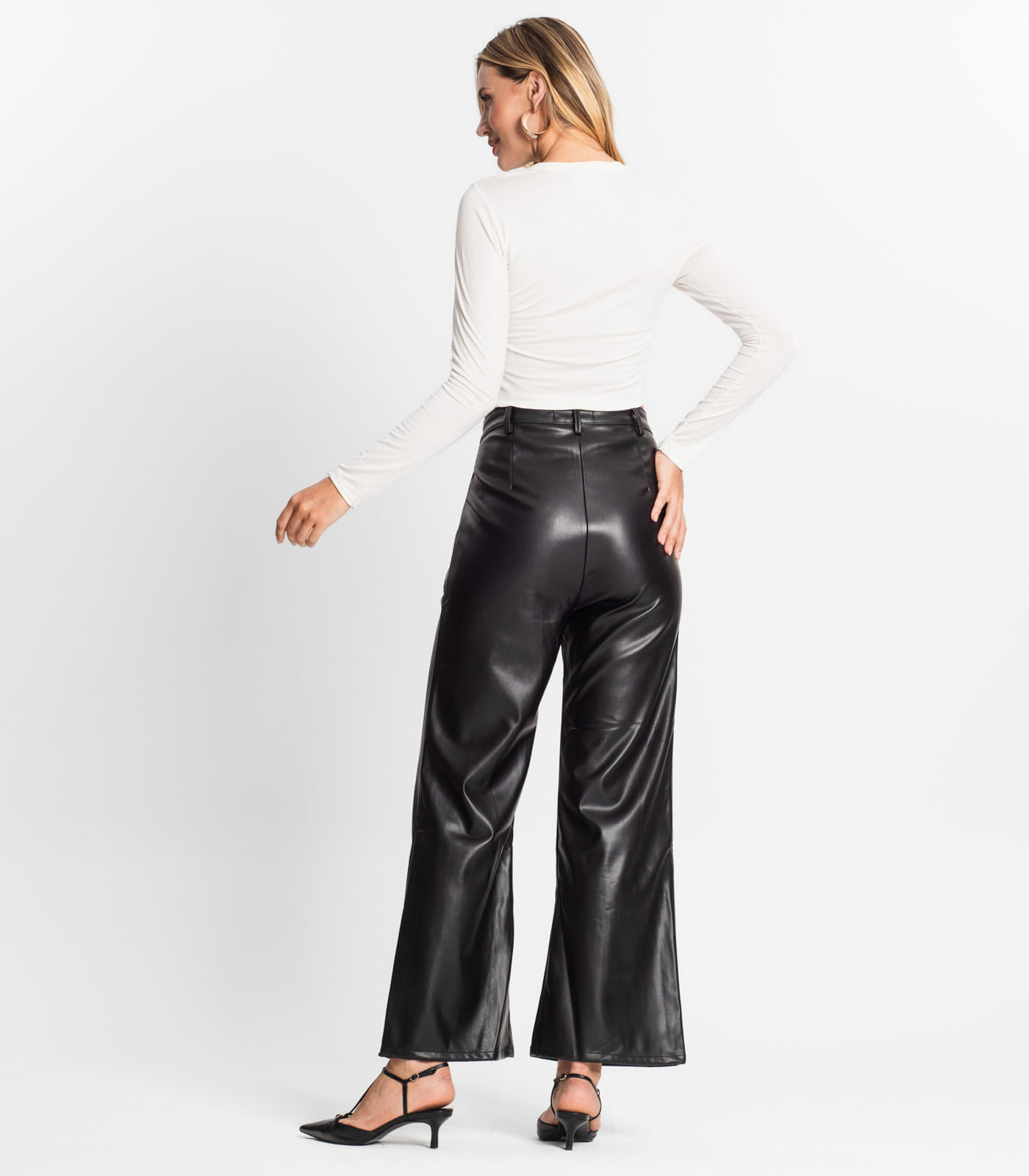 Miniatura Calça Pantalona Feminina Endless Preto 34