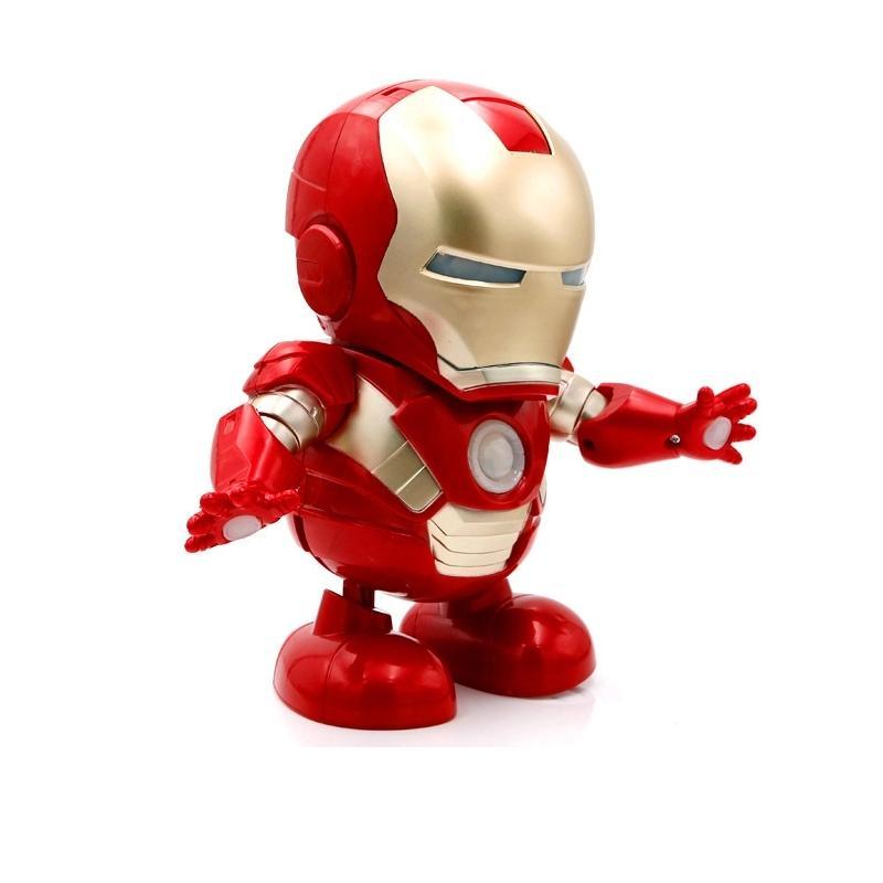 Robô Brinquedo Dançante Homem Ferro Herói Dançarino Boneco