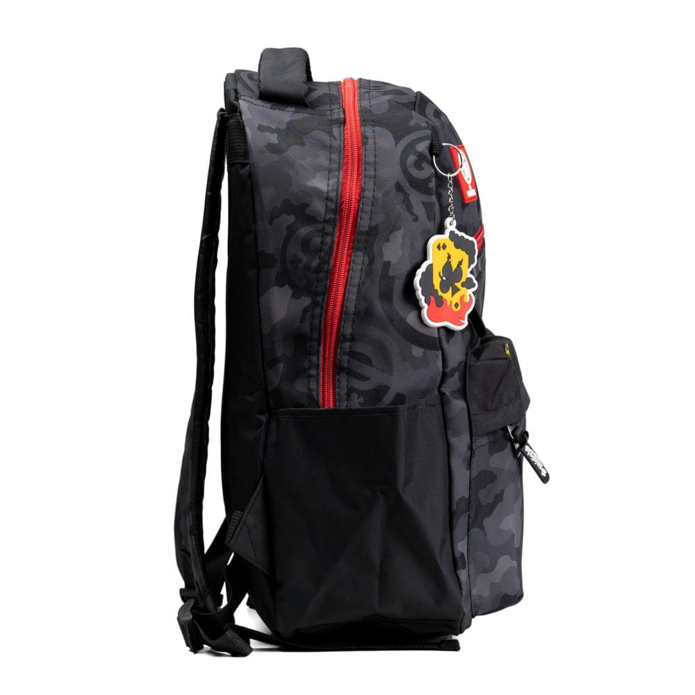 Miniatura Mochila Escolar Masculina Infantil Enaldinho Preta Preto
