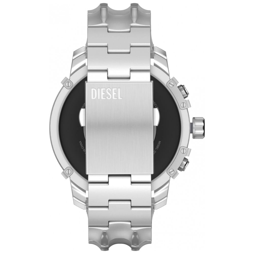 Miniatura Smartwatch com Alexa Embutida, Frequência cardíaca, GPS e Mais, Diesel Griffed Gen 6, Prata