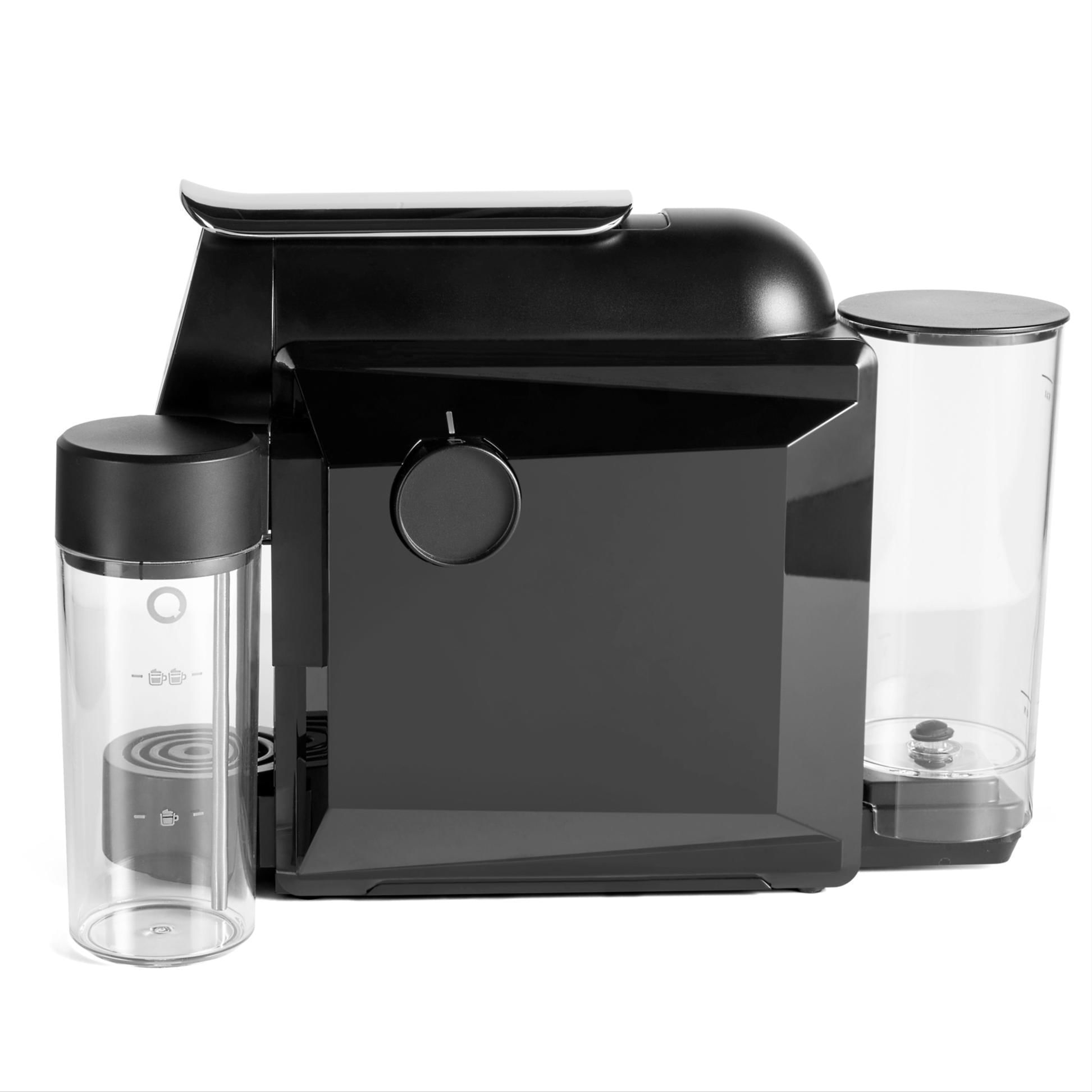 Miniatura Cafeteira Espresso Cappuccino Mini Mikqool Preta, 127V Delta