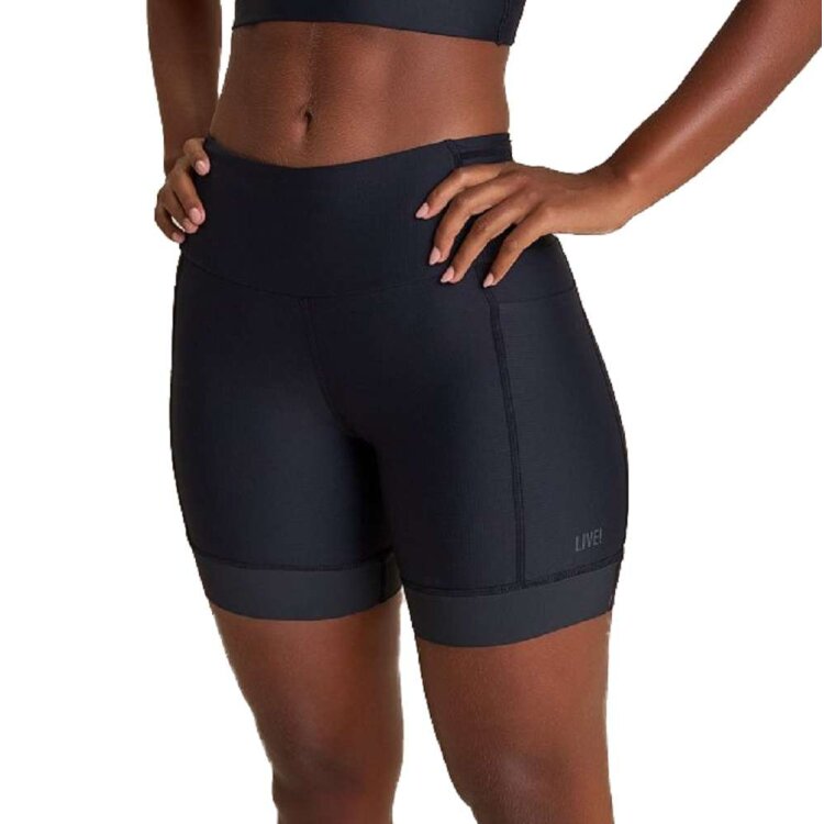 Miniatura Bermuda Live! Six Pockets Run Speed Feminino - Preto - PRETO
