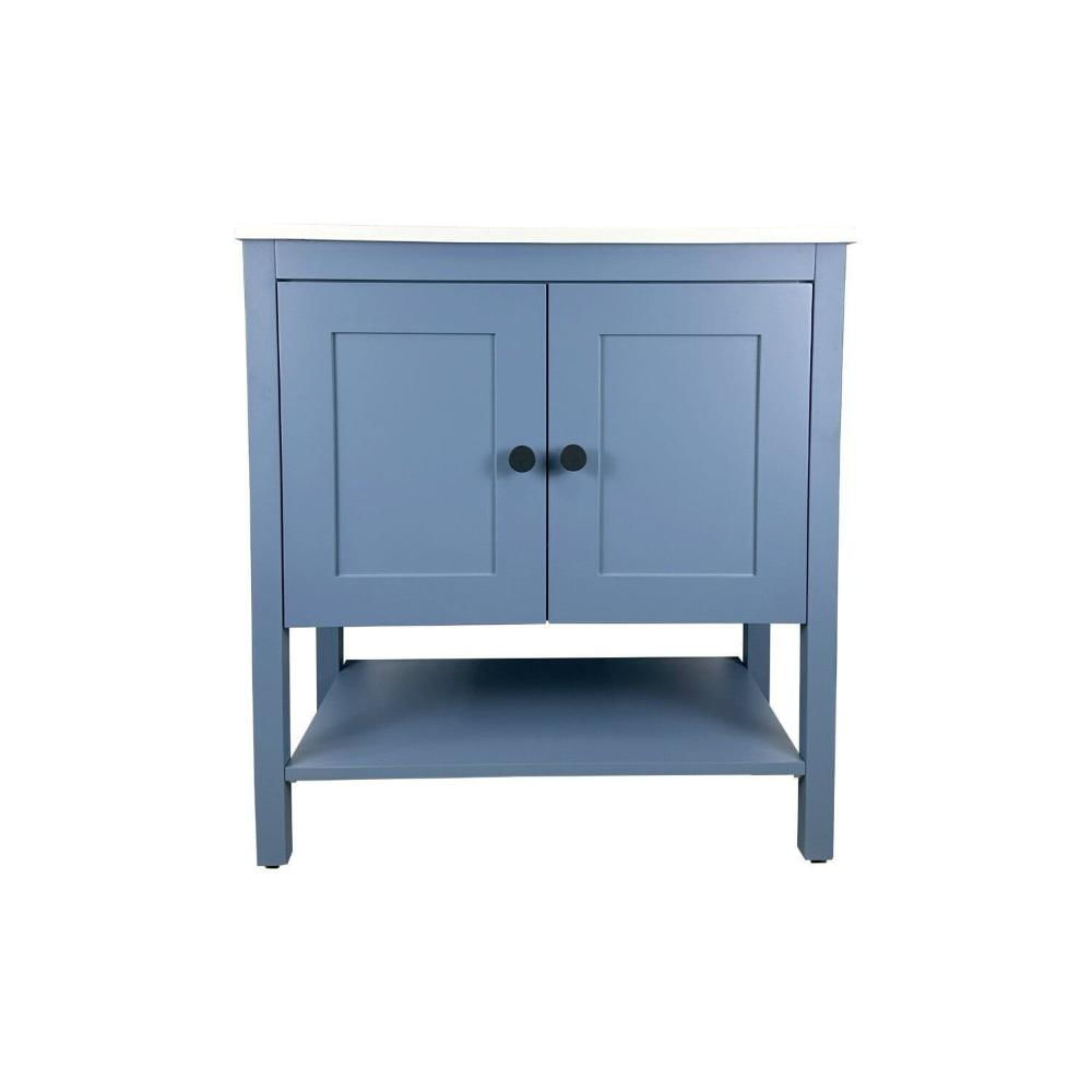 Miniatura Armário para Banheiro 2 Portas Hudson Azul Bleu
