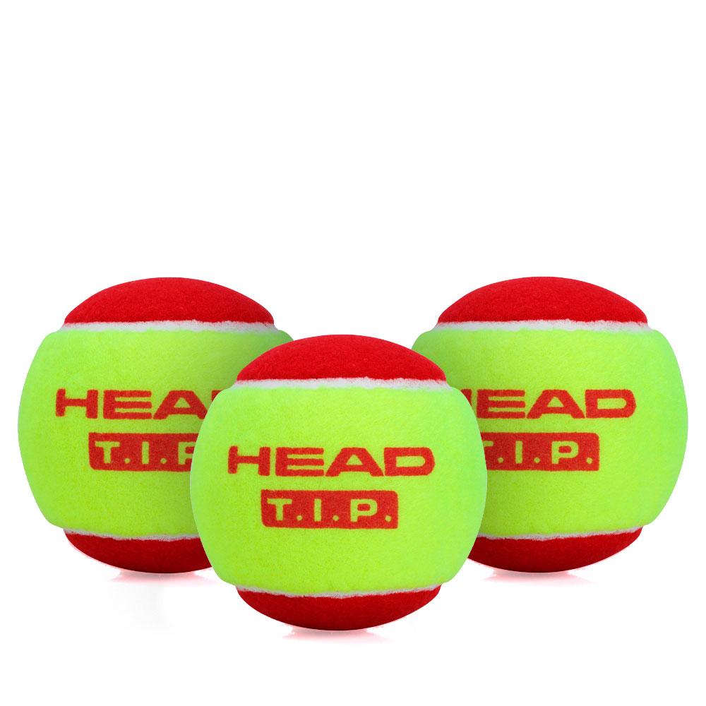Miniatura Bola de Tênis Head T.I.P Amarela e Vermelha - Estágio 3