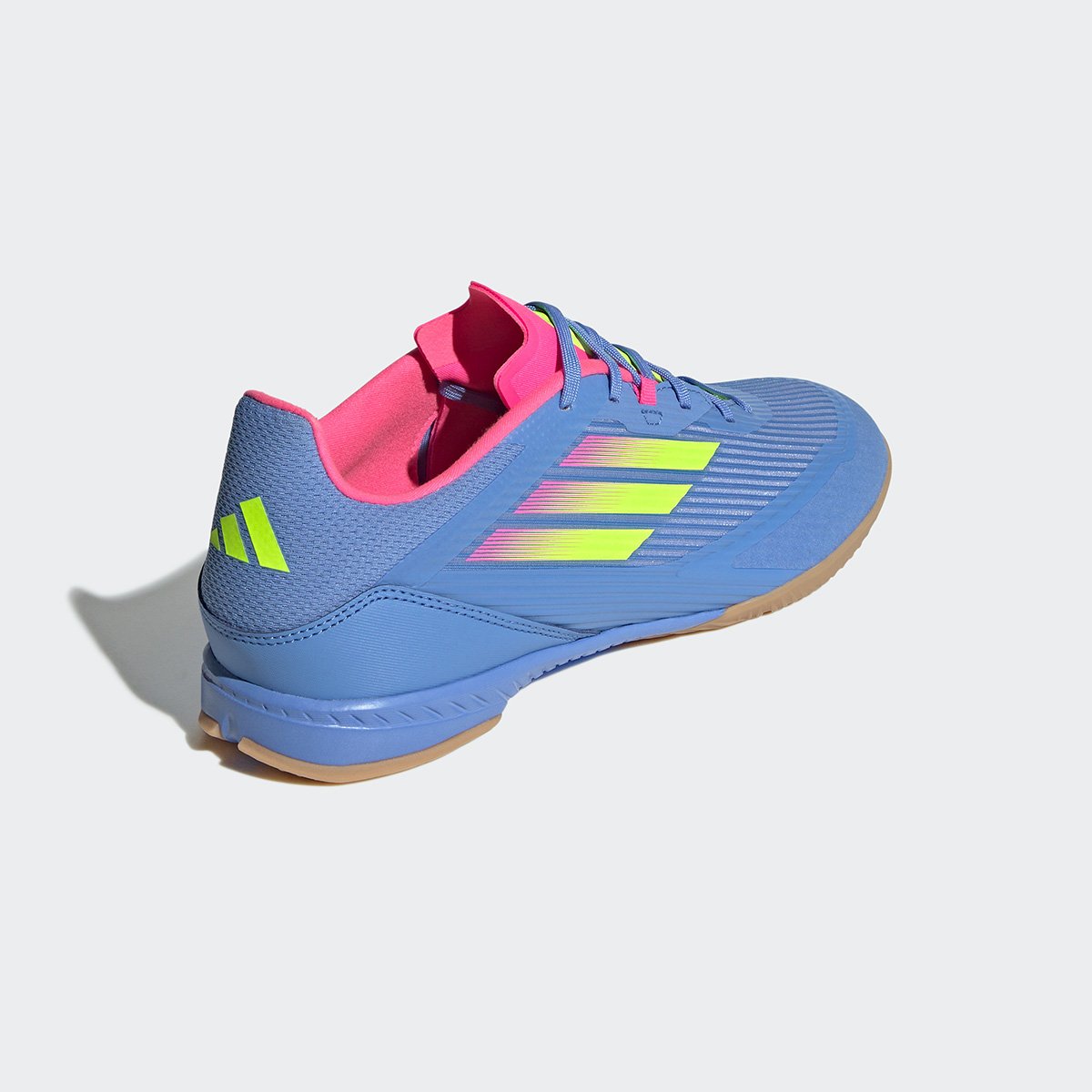 Miniatura Chuteira Futsal Adidas F50 League Unissex Azul+Verde - 39