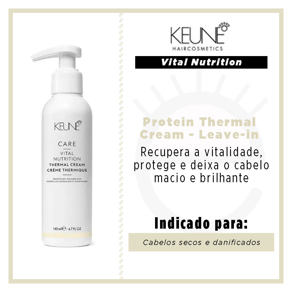 Miniatura Keune Vital Nutrition Protein Thermal Cream - Leave-in 140ml