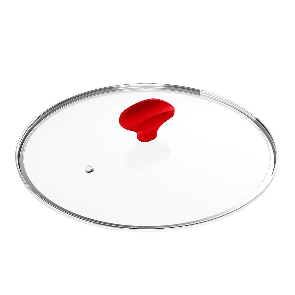 Miniatura Tampa Ichef Polishop Shark Series 24cm | Vermelho