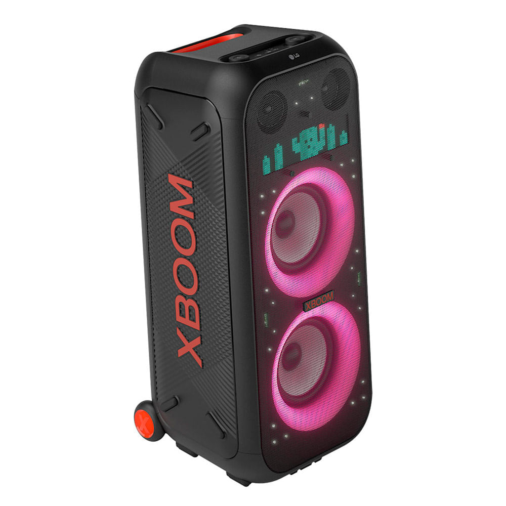 Caixa de Som Bluetooth LG Partybox Xboom XL9T com Proteção IPX4, Display de Pixel LED, Sound Boost, 1000W RMS Bivolt