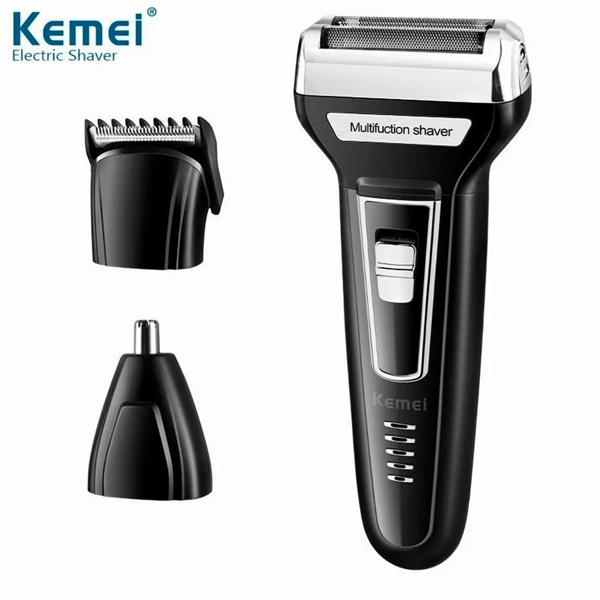 Miniatura Kemei 3 Em 1 Aparador De Nariz Barba E Cabelo