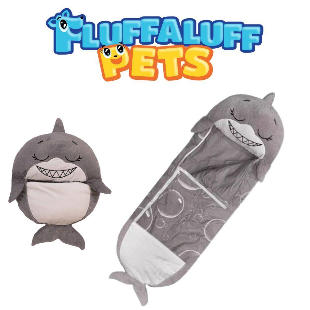 Saco De Dormir Tubarão + Fronha Tubarão Fluffaluff Pets