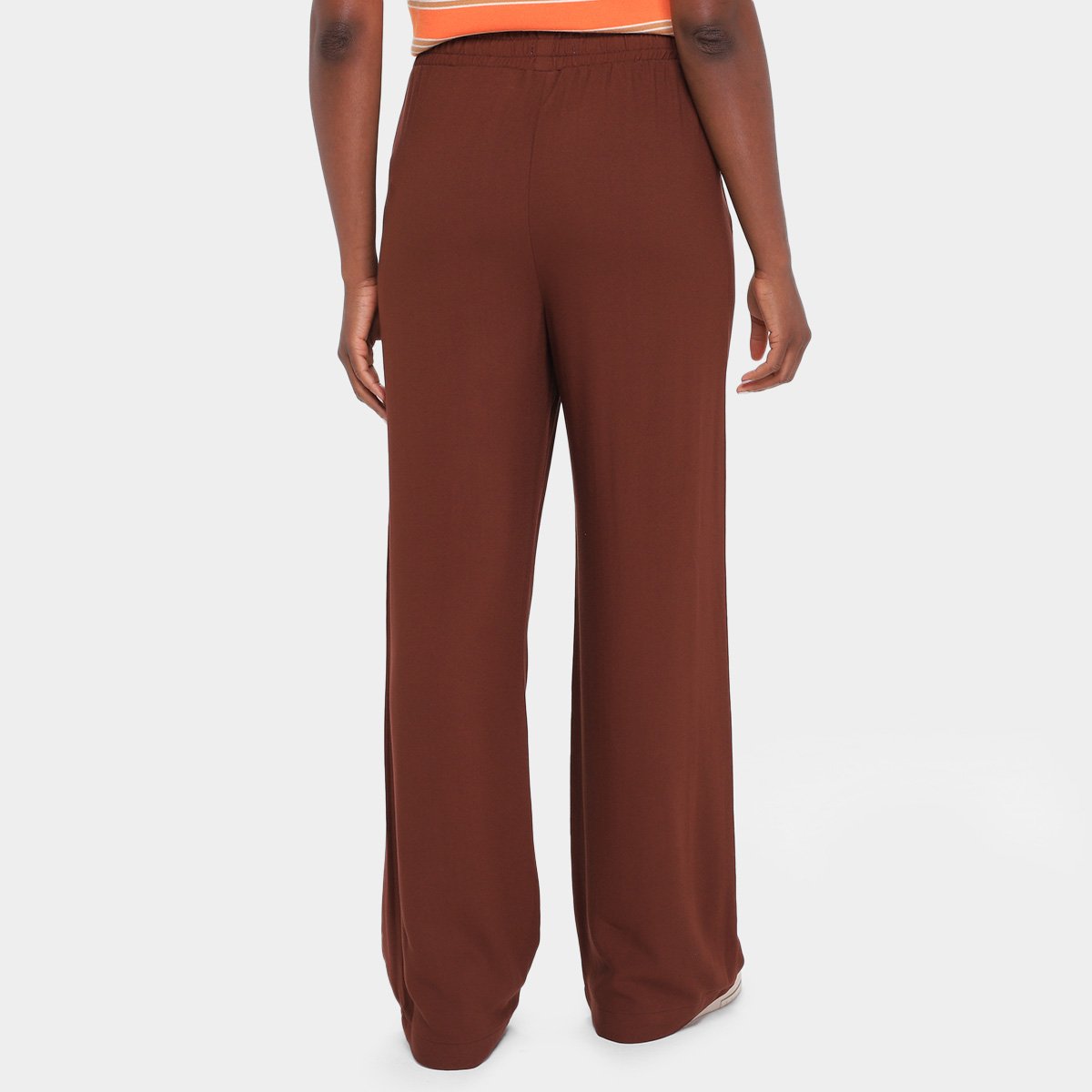Miniatura Calça Hering Pantalona Feminina Marrom - 38