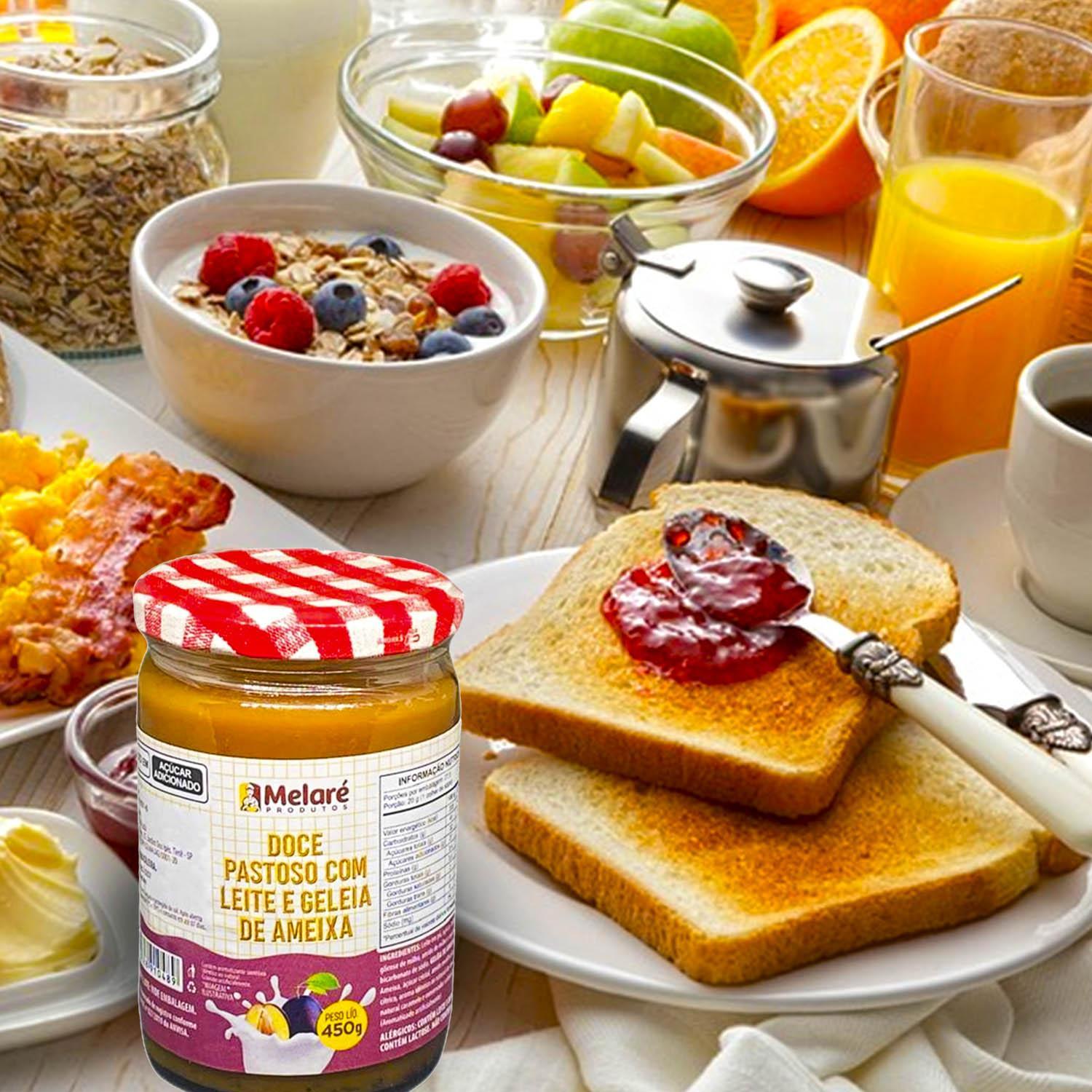 Miniatura Doce Pastoso Com Leite E Geleia De Ameixa Melaré 450G