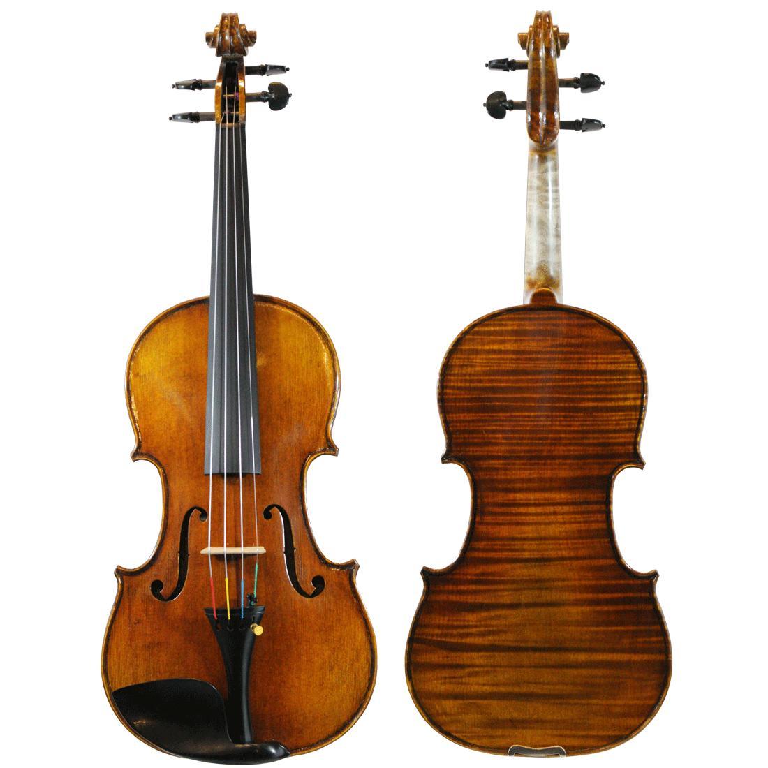 Miniatura Violino Feito À Mão Verniz À Óleo 4/4 Fundo Inteiro