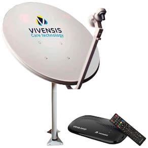 Miniatura Receptor de TV Vivensis VX10 TV SAT Full HD + Mini Antena Parabólica Vivensis 60 cm 5G