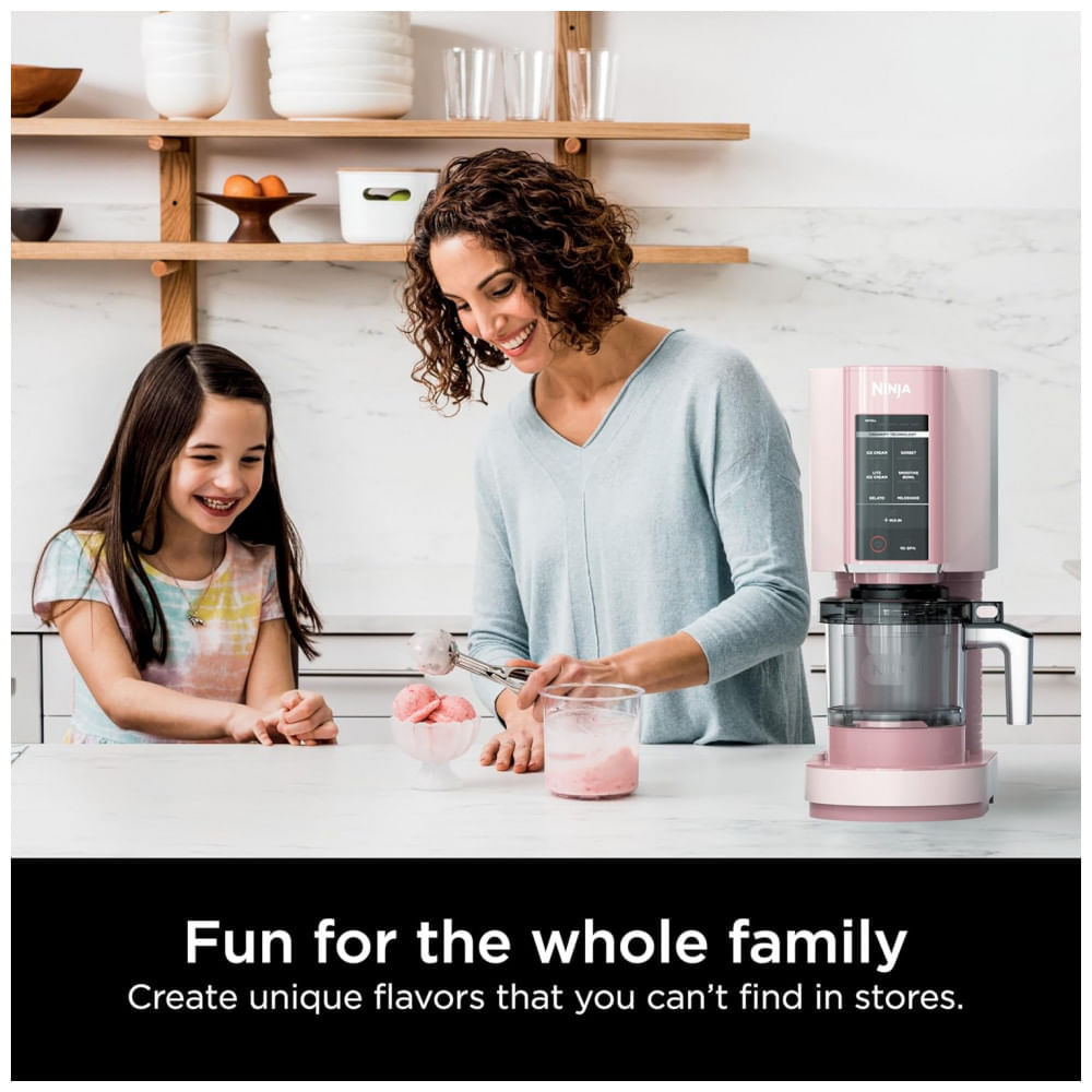Ninja CREAMi Ice Cream Maker para Gelato, Adicionais, Milkshakes, Sorvete, Tigelas de Smoothie, 7 Programas com um Toque, com 2 Recipientes de 500ml
