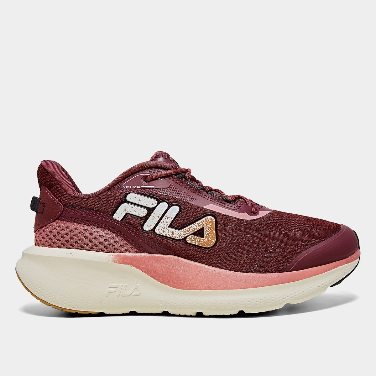 Miniatura Tênis Fila Fire Feminino Vinho+Rosa - 34
