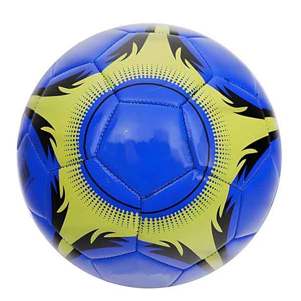Miniatura Mini Bola De Futebol Azul Tamanho Pequeno Couro Sintético